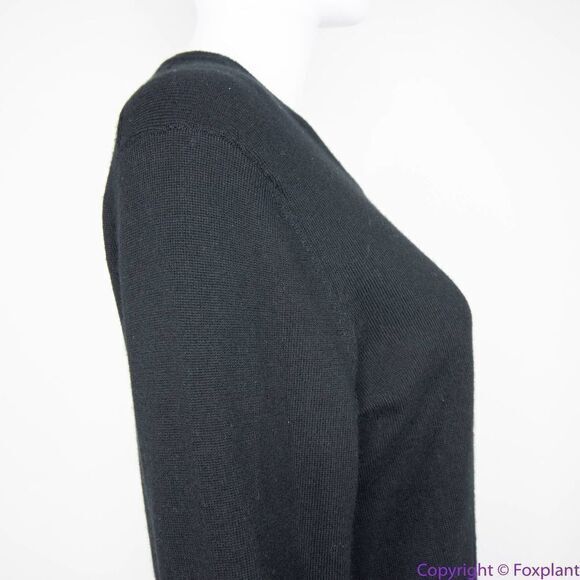 Calvin Klein extra fine merino wool black sweater, S/P - Picture 8 of 14